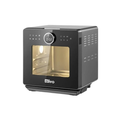 Nồi Chiên Hấp Đa Năng OLIVO SF16 PRO 2025 - 70 Chế Độ Cài Sẵn, Toàn Bộ Khoang Nồi Và Phụ Kiện Bằng Inox 304 Cao Cấp, Dung Tích 16L, Vệ Sinh Dễ Dàng