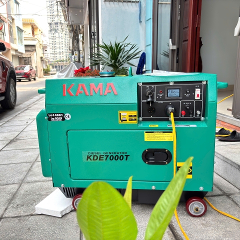 Máy Phát Điện Chạy Dầu 5Kw Kama KDE7000T
