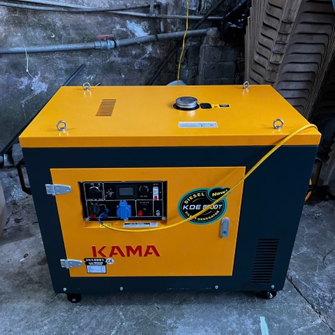 Máy Phát Điện Chạy Dầu 8Kw Kama KDE9800T Siêu Cách Âm