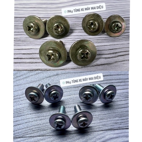 BỘ ỐC BẮT BỬNG LOẠI 2 (SPORT-XIPO-RGV-RGX-SATRIA). BỘ 6 CON