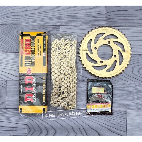 SÊN NHÔNG DĨA MÀU VÀNG DĨA XOẮN (SPORT-XIPO-RGV-RGX-SATRIA) ko