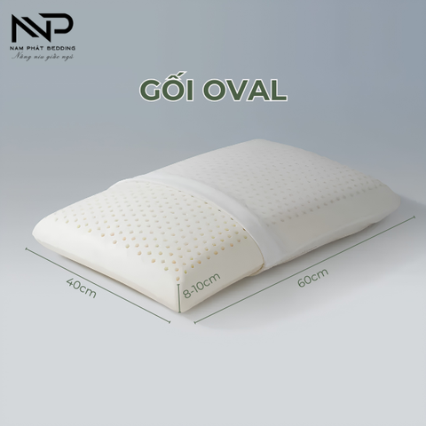 Gối Cao Su Thiên Nhiên Êm Ái, Giảm Đau Gáy Cổ