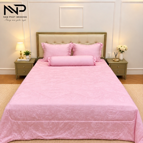 Bộ 5 Món Ga Giường Tencel Dệt Kim Cao Cấp, Sang Trọng