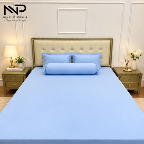 [COOL] Bộ 4 Món Ga Giường Thun Cool Silk Cao Cấp Mềm Mịn, Mát Lạnh