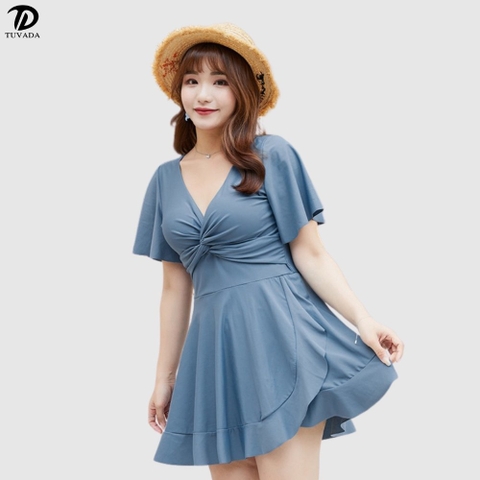 Bikini 1 mảnh dạng váy bigsize che khuyết điểm tốt Tuvada - BBS118