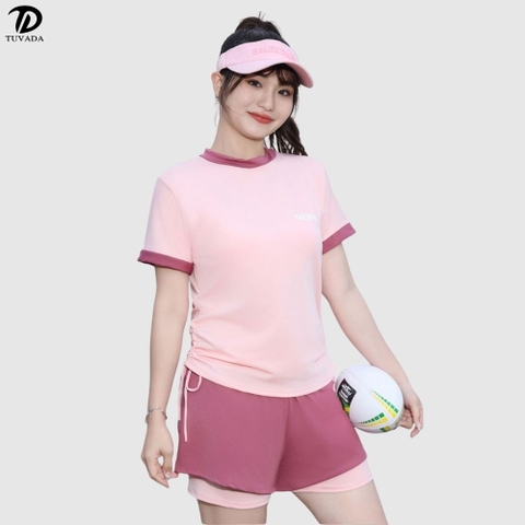 Bikini đi biển 2 mảnh basic form rộng dưới 80kg Tuvada - BBS125