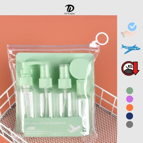 Bộ chiết mỹ phẩm du lịch 5 món Tuvada - LCN108