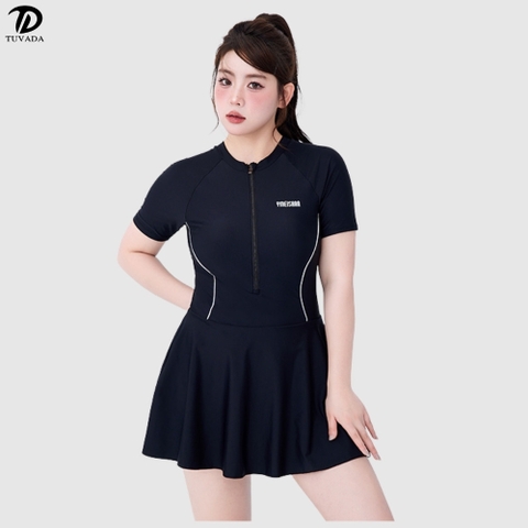 Đồ bơi nữ 1 mảnh che bụng hack dáng có bigsize Tuvada - BBS94