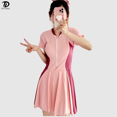 Đồ bơi nữ bigsize basic che bụng hack dáng Tuvada - BBS145