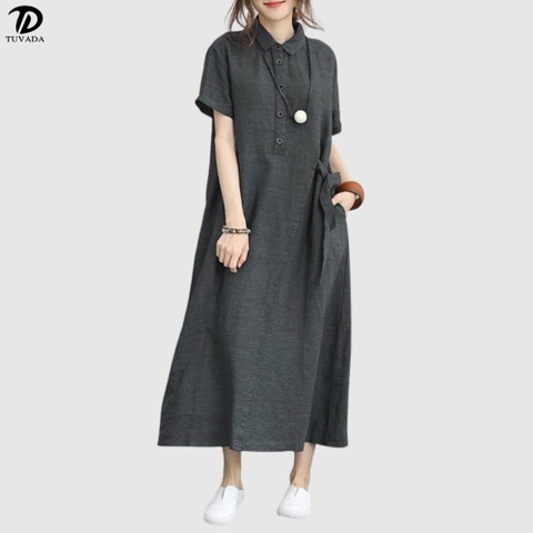 Váy bigsize nữ dáng xuông đến 100kg Tuvada - VDB165