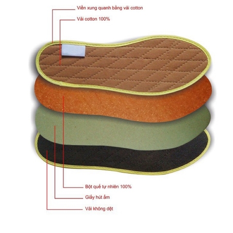 Lót giầy hương quế - lót khử mùi