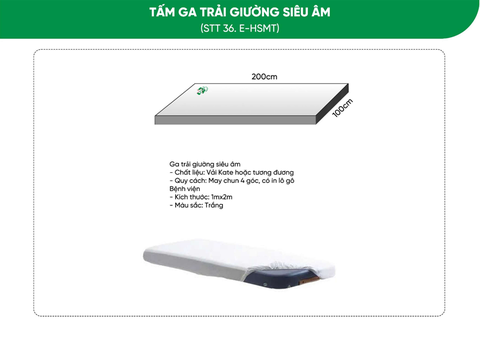 Mẫu Tấm Ga Trải Giường Siêu Âm