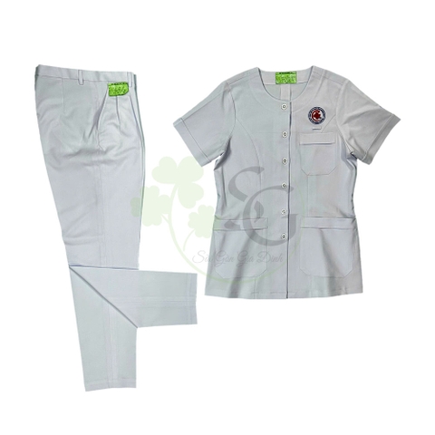 Đồng phục nhân viên dinh dưỡng nữ trong bệnh viện