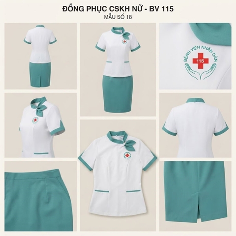 Đồng Phục Chăm Sóc Khách Hàng Nữ - Bệnh Viện Nhân Dân 115