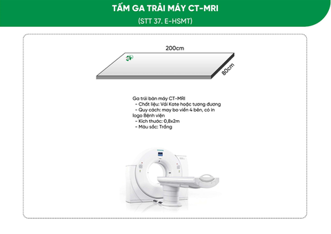 Mẫu Tấm Ga Trải Máy CT-MRI