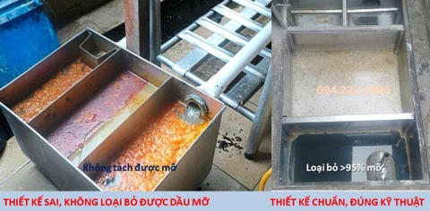 Bể tách mỡ âm sàn (Inox 304) bảo hành 2 năm đáng mua cho quán ăn, nhà hàng, khách sạn