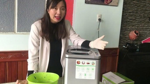 Máy phân hủy rác hữu cơ nhà hàng 10kg