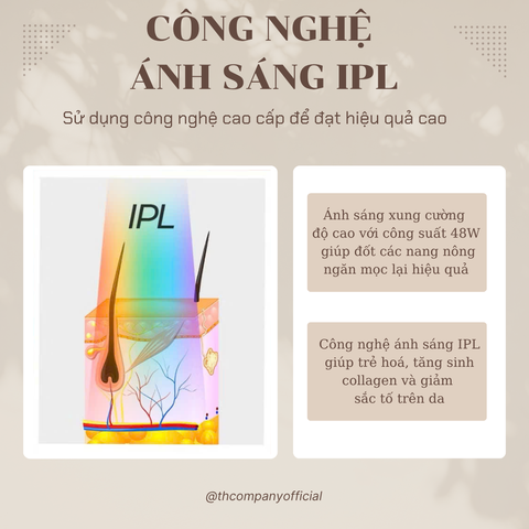 Máy Triệt Lông Mini Có Làm Lạnh Cao Cấp TH COMPANY - Bảo hành 12 tháng