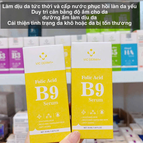 Serum B9 Vic Derma Phục Hồi, Làm Dịu Da, Chống Kích Ứng 50ml