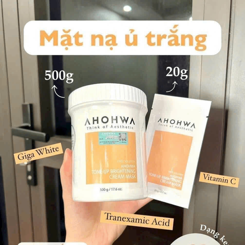 Mặt Nạ Ủ Trắng Ahohwa Brightening Cream Mask - Hàng Công Ty 500g