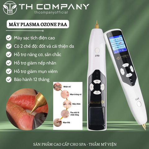 Máy Plasma Nhấn Mí TH COMPANY, Máy Đốt Nốt Ruồi Mụn Thịt Nám Tàn Nhang Có Tích Điện