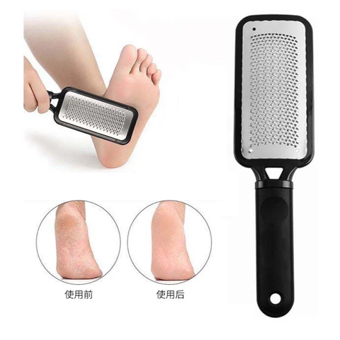 Bàn chà gót chân chất liệu inox TH COMPANY có kem dưỡng massage chân