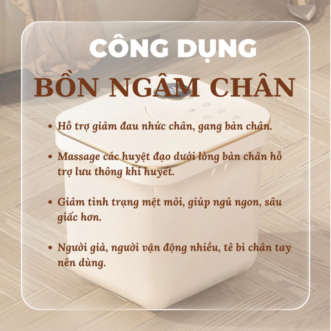 Bồn ngâm chân TH Company massage tư động giúp thư giãn, có chế độ làm nóng, hẹn giờ