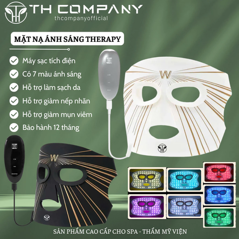 Mặt Nạ Ánh Sáng Sinh Học TH COMPANY LED Light Therapy Silicon - Bảo hành 12 tháng