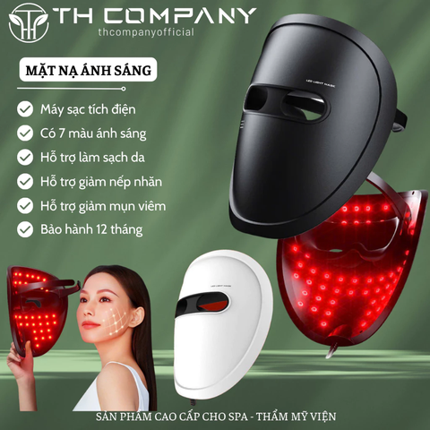 Mặt Nạ Ánh Sáng Sinh Học 7 Màu TH COMPANY, Làm Sáng Da, Giảm Nếp Nhăn, Ngừa Mụn