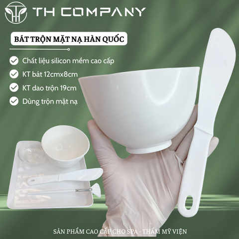 Bát Trộn Mặt Nạ Hàn Quốc Dẻo Chổi Đắp Cốc Đong Mặt Nạ Đẹp Sang Trọng - TH COMPANY