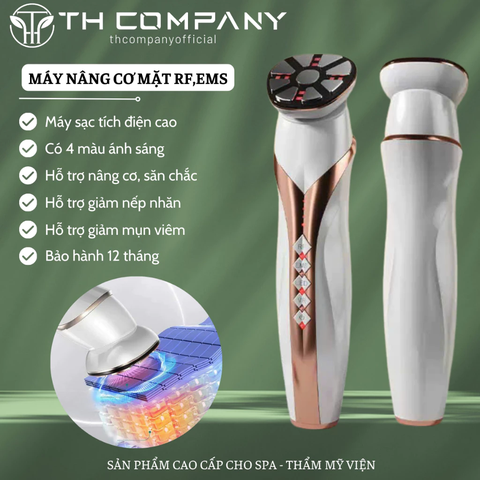 Máy chăm sóc da nâng cơ mặt TH COMPANY công nghệ RF, EMS massage mặt dụng cụ làm đẹp công nghệ cao