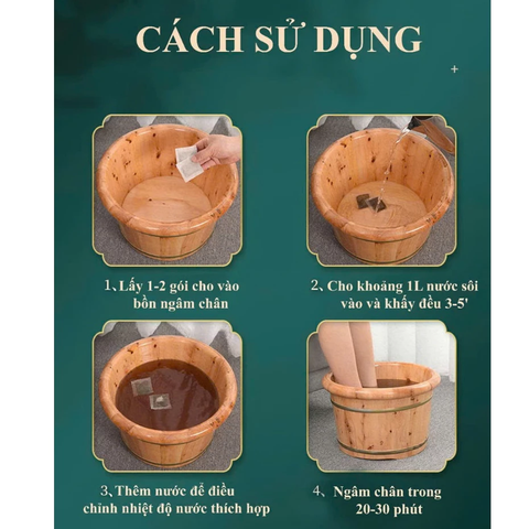 Thảo Dược Ngâm Chân Túi Lọc TH COMPANY Giúp Ngủ Ngon Giảm Mệt Mỏi Đau Nhức Tê Chân Giảm Hôi Chân