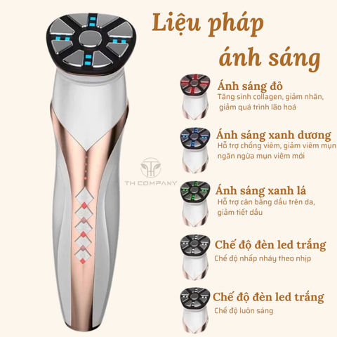 Máy chăm sóc da nâng cơ mặt TH COMPANY công nghệ RF, EMS massage mặt dụng cụ làm đẹp công nghệ cao