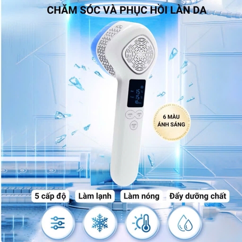 Máy đẩy tinh chất, máy điện di nóng lạnh mini TH COMPANY giúp đầy tinh chất, thu nhỏ lỗ chân lông