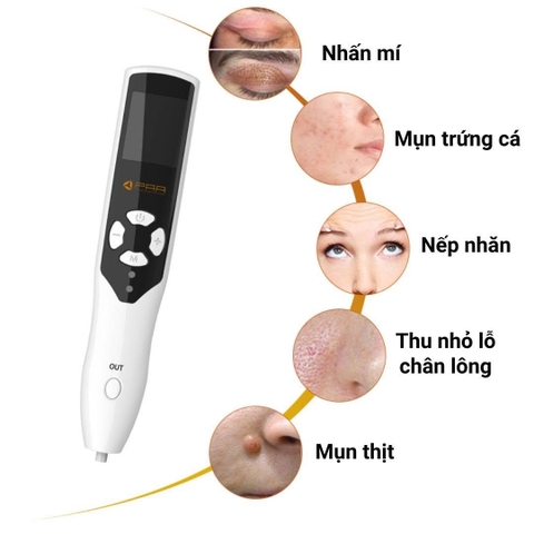 Máy Plasma Nhấn Mí TH COMPANY, Máy Đốt Nốt Ruồi Mụn Thịt Nám Tàn Nhang Có Tích Điện