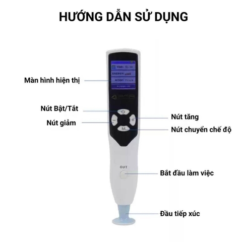 Máy Plasma Nhấn Mí TH COMPANY, Máy Đốt Nốt Ruồi Mụn Thịt Nám Tàn Nhang Có Tích Điện