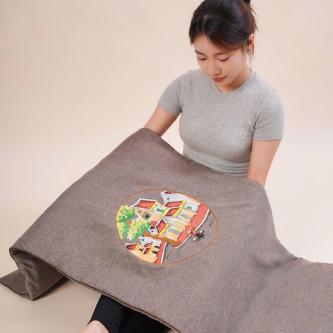Thảm ngải cứu Đông y THCOMPANY hỗ trợ tăng cường tuần hoàn máu,giảm đau mỏi xương khớp