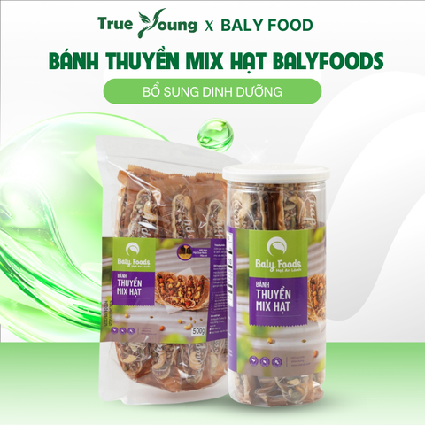 Bánh Thuyền Mix Hạt BalyFoods, Siêu Hạt, Dinh Dưỡng Cho Mẹ Bầu, Người Giữ Dáng