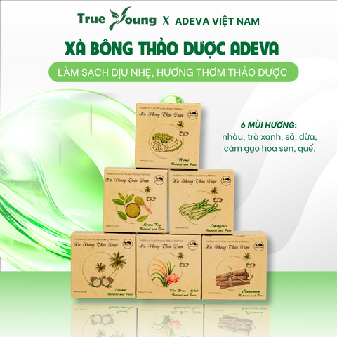 Xà Bông Thảo Dược ADEVA NONI Giúp Loại Bỏ Bụi Bẩn Và Tế Bào Chết Trên Da, Dưỡng Ẩm Mềm Mịn