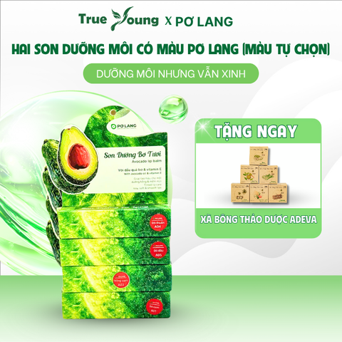 DEAL HOT 15: COMBO 2 SON DƯỠNG MÔI CÓ MÀU PƠ LANG TẶNG NGAY MỘT BÁNH XÀ BÔNG THẢO DƯỢC ADEVA COMBO VỪA ĐẸP VỪA THƠM CHO CƠ THỂ