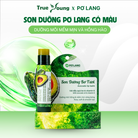 Son dưỡng môi Pơ Lang có màu từ trái bơ, an toàn cho mẹ bầu và trẻ nhỏ