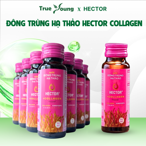Nước Nấm Đông Trùng Hạ Thảo HECTOR Collagen hỗ trợ làm đẹp, bổ sung collagen