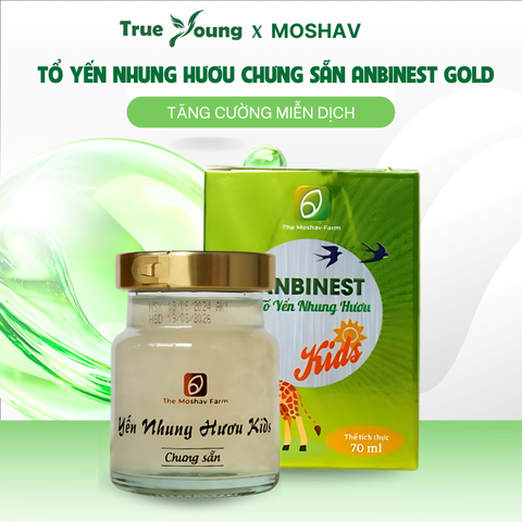 Tổ Yến Nhung Hươu Anbinest Kids (1 lốc 6 hũ) giải pháp dinh dưỡng giúp bé cao lớn mỗi ngày