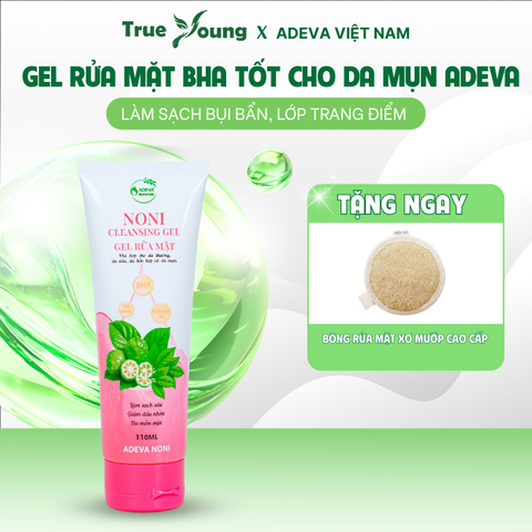 DEAL HOT 03:  GEL RỬA MẶT BHA DÙNG ĐƯỢC CHO DA MỤN ADEVA NONI TẶNG BÔNG RỬA MẶT XƠ MƯỚP CAO CẤP