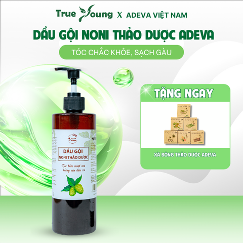 DEAL HOT 06: DẦU GỘI THẢO DƯỢC ADEVA NONI 500ML TẶNG NGAY 1 XÀ BÔNG THẢO DƯỢC 50G
