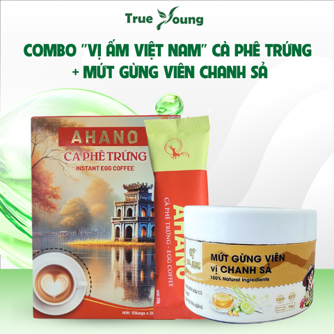 Combo ''Vị Ấm Việt Nam'' Cà Phê Trứng + Mứt Gừng Viên Chanh Sả