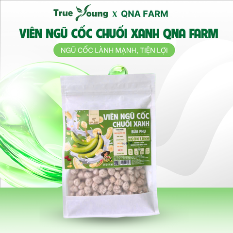 Viên Ngũ Cốc Dinh Dưỡng Chuối Xanh Qna Farm