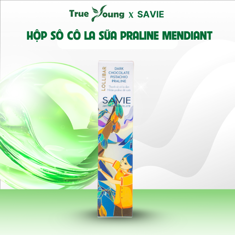 Thanh Socola Đen Nhân Praline Hạt Dẻ Cười 30g