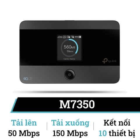 Bộ phát Wifi di động 4G LTE 150Mbps TP-Link M7350