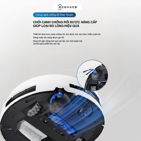 Robot hút bụi lau nhà Ecovacs Deebot T80 Omni